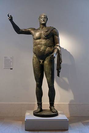 Trebonianus Gallus Roman Emperor reigned 251-253 CE The Metropolitan Museum of Art New York NY    only full size bronze from 3rd century